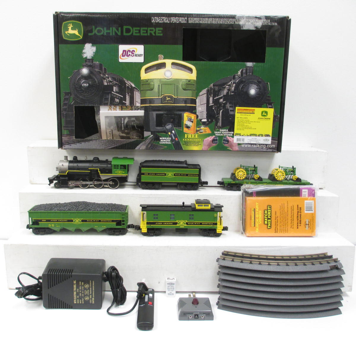 MTH 3040941 John Deere 460 Steam Train Set MT/Box 658081063225 eBay